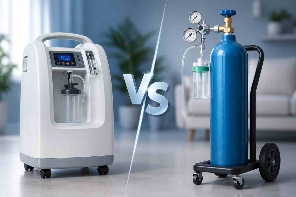 تفاوت دستگاه اکسیژنساز با کپسول اکسیژن؛ کدام گزینه بهتر است؟